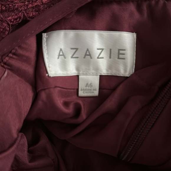Azazie Maren Allure dress in Cabernet size A6 - Picture 4 of 5